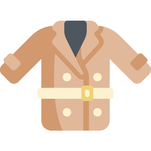 Trench coat Kawaii Flat Ícone