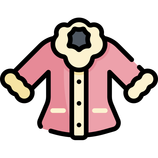 płaszcz Kawaii Lineal color ikona