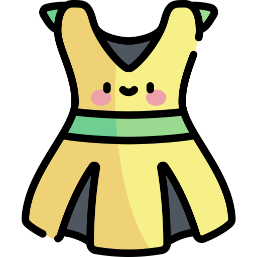 kleid Kawaii Lineal color icon