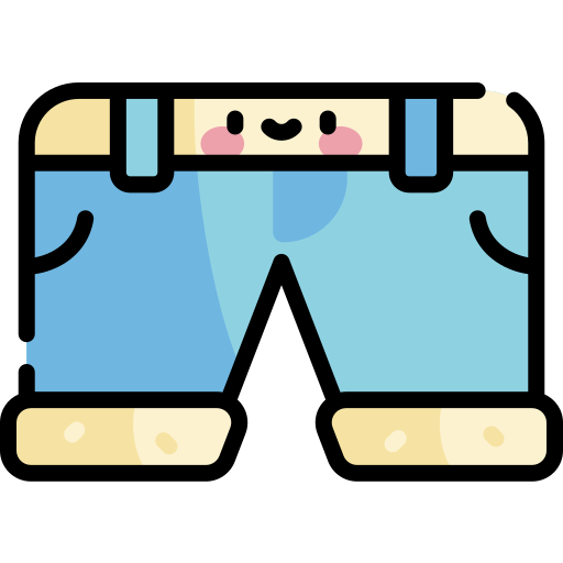 jeans-shorts Kawaii Lineal color icon