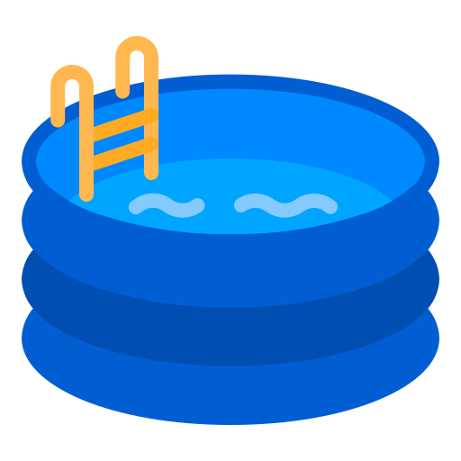 opblaasbaar zwembad Berkahicon Flat icoon