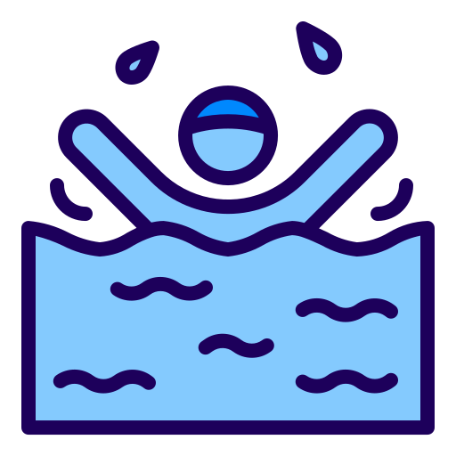 수영 Berkahicon Lineal Color icon