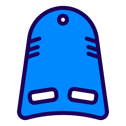 zwembad kickboard Berkahicon Lineal Color icoon
