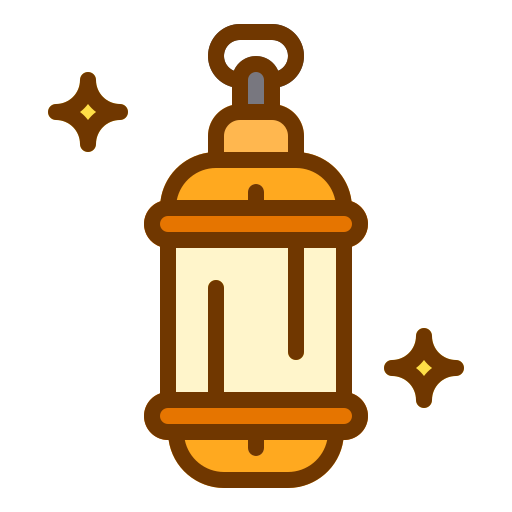 Lantern Berkahicon Lineal Color icon