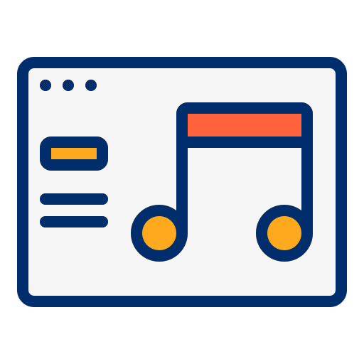 Music Berkahicon Lineal Color icon