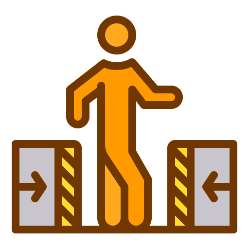 Risk of crushing Berkahicon Lineal Color icono