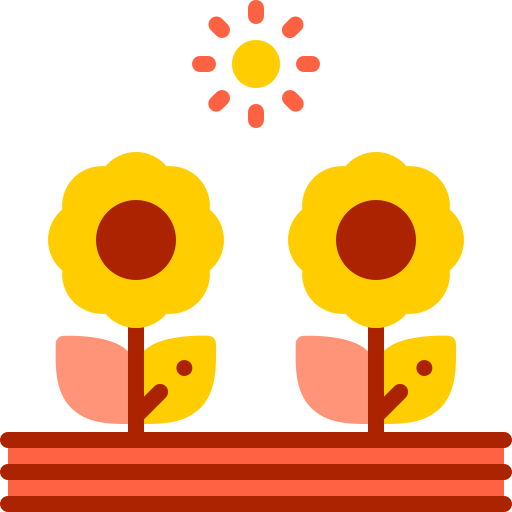 bloem Berkahicon Flat icoon