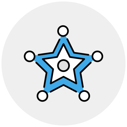 insignia de sheriff Generic color lineal-color icono
