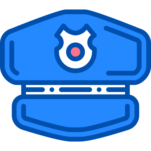 polizeimütze Berkahicon Lineal Color icon