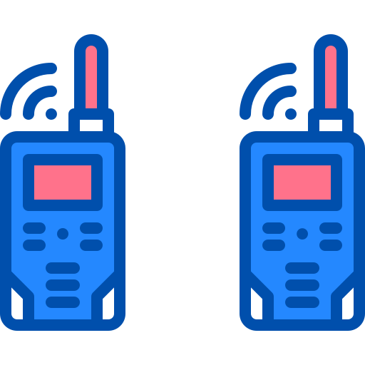 walkie-talkies Berkahicon Lineal Color icoon