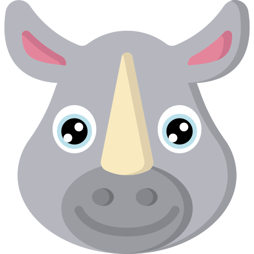 Rinoceronte Juicy Fish Flat icono