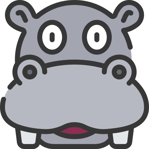 Hippo Juicy Fish Soft-fill Ícone