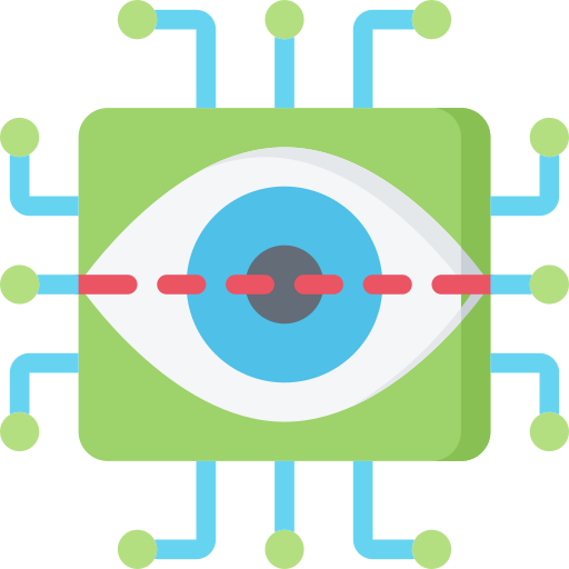 Escáner de retina Juicy Fish Flat icono