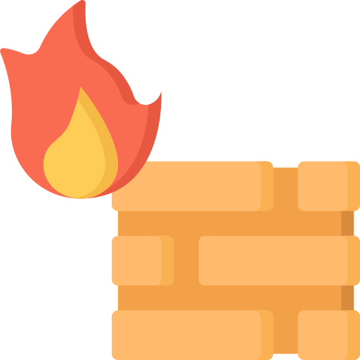 Firewall Juicy Fish Flat icon