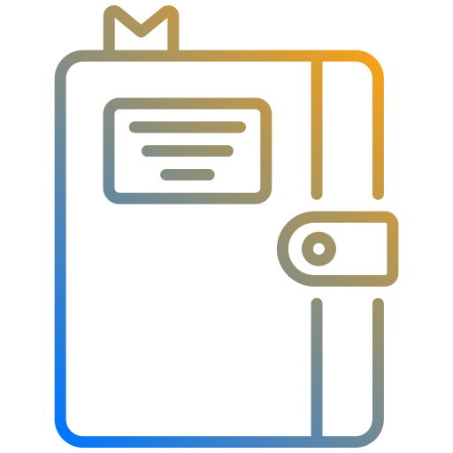 Notebooks Generic gradient outline आइकन