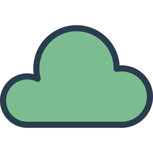 Cloud computing Dinosoft Lineal Color icon