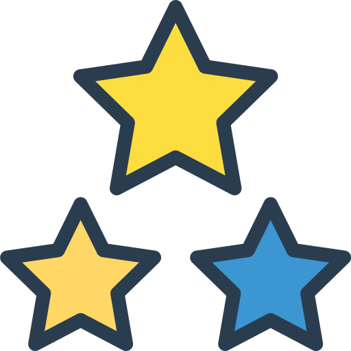 Stars Dinosoft Lineal Color icon
