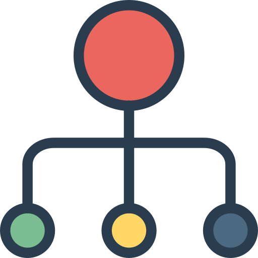 Diagrama Dinosoft Lineal Color Ícone