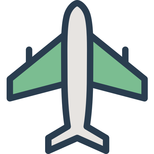 vliegtuig Dinosoft Lineal Color icoon