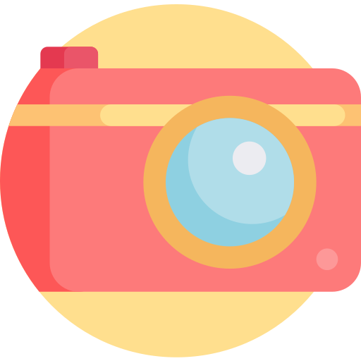 kamera Detailed Flat Circular Flat ikona