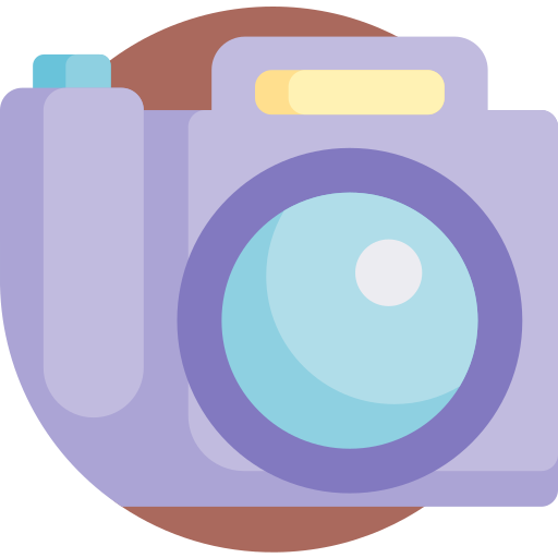 Photo camera Detailed Flat Circular Flat icon