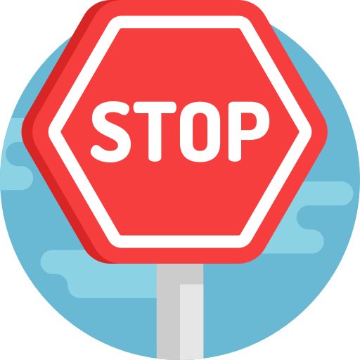 Señal de stop Detailed Flat Circular Flat icono