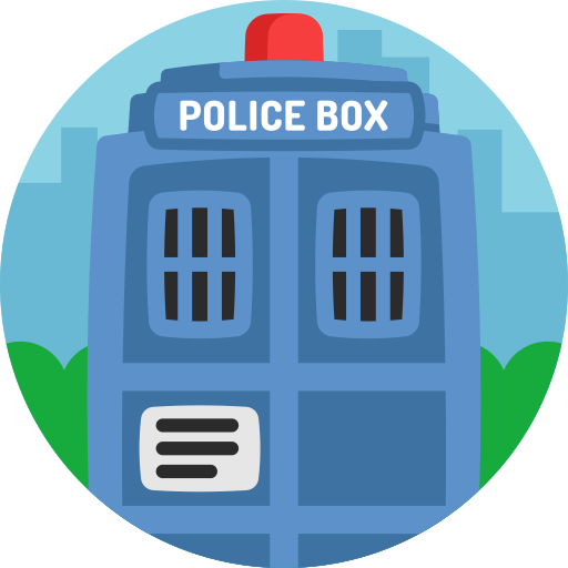 Police box Detailed Flat Circular Flat icono