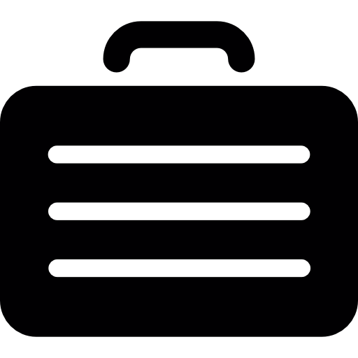 maletín rectangular  icono