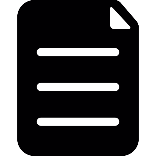 Сложенная письменная бумага  иконка