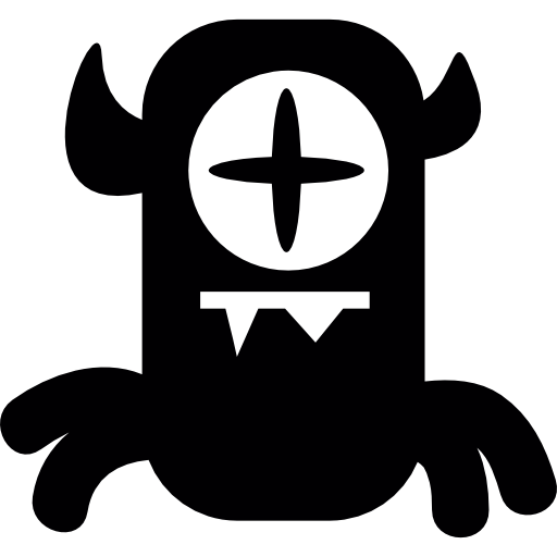 One eyed horned monster  icon