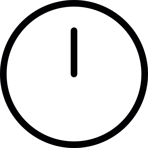 relógio circular com ponteiro de relógio  Ícone
