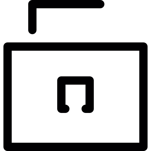 Open small lock  icon