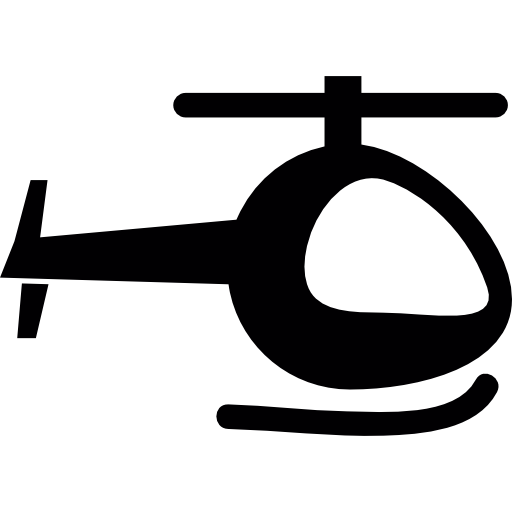 Helicopter profile  icon