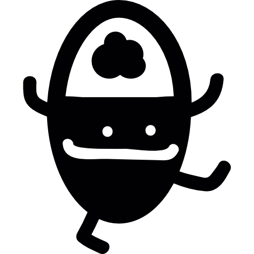 Egg shaped monster  icon