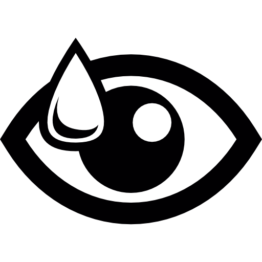 Eye with a drop  icon