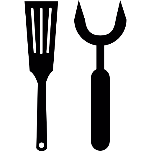 utensilios de barbacoa  icono