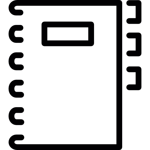 White address book   icon