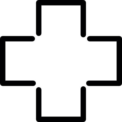 blanco apotheek kruis  icoon