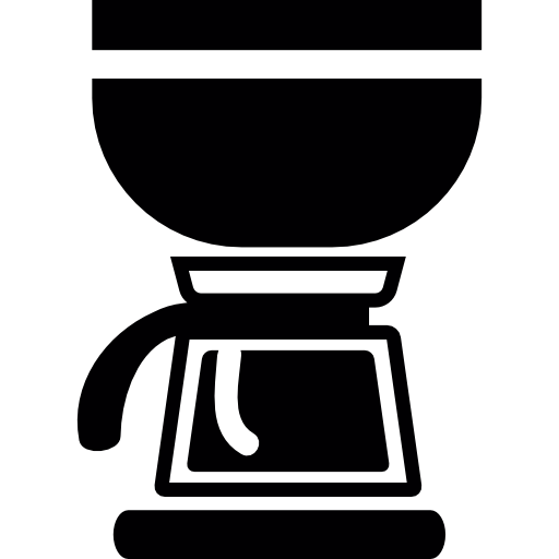 słoik do kawy i filtr  ikona
