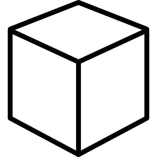 cubo prospettico isometrico  icona
