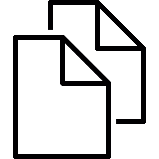 Two folded files  icon