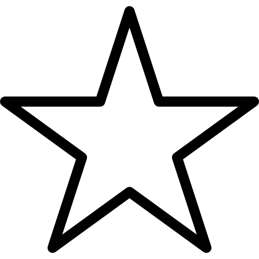 Favourite star shape  icon