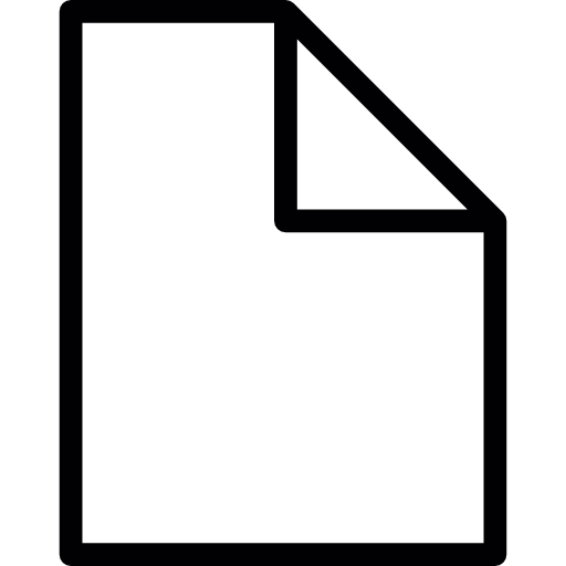 Blank folded page  icon