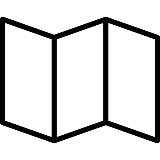 折り畳んだ紙の地図  icon