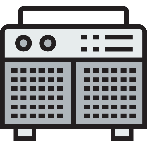 radio Detailed Straight Lineal color icono