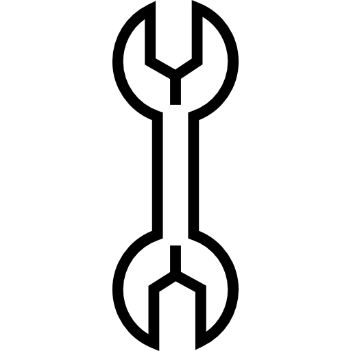 klucz Detailed Straight Lineal ikona