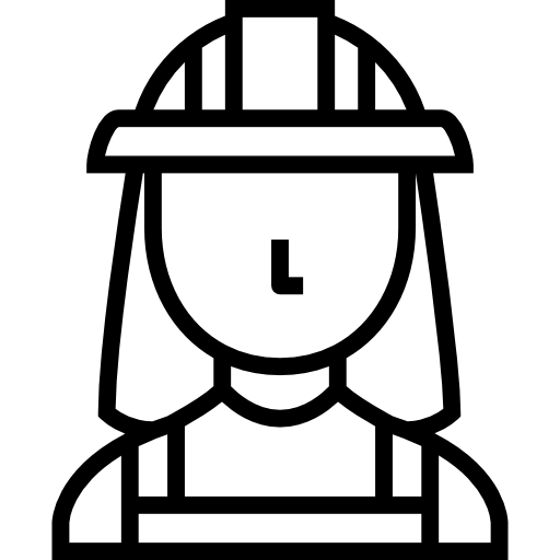 pracownik Detailed Straight Lineal ikona