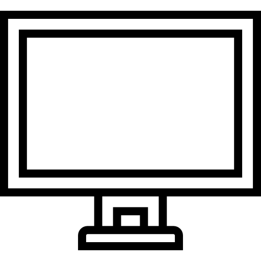 텔레비전 Detailed Straight Lineal icon