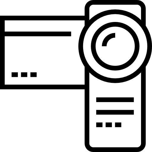 캠코더 Detailed Straight Lineal icon