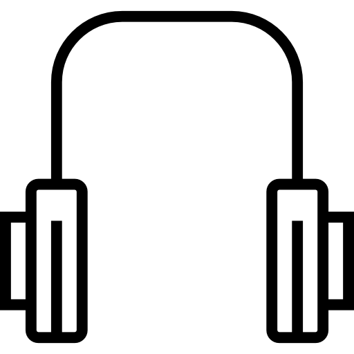 헤드폰 Detailed Straight Lineal icon